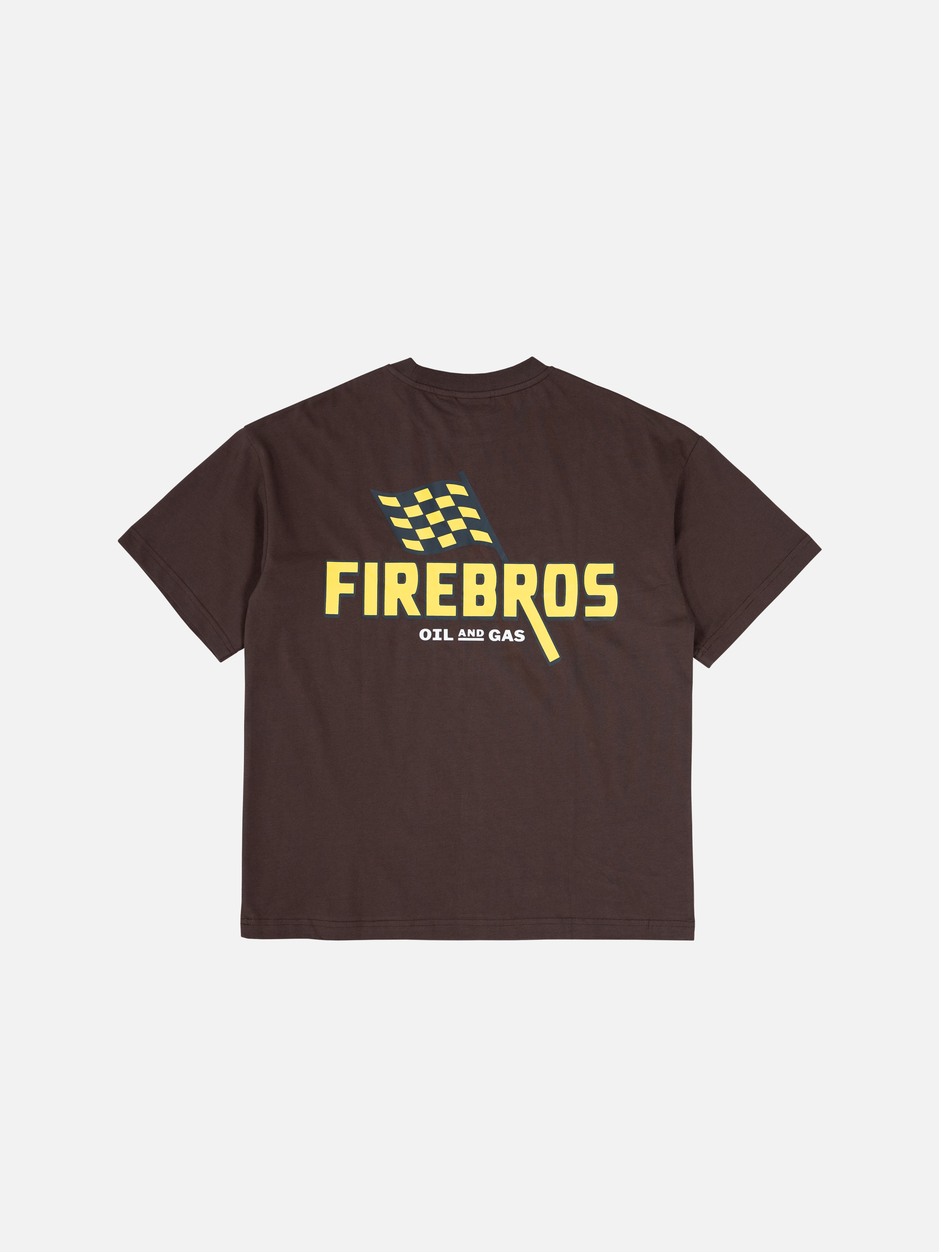 Oil and Gas Tee Dark Brown