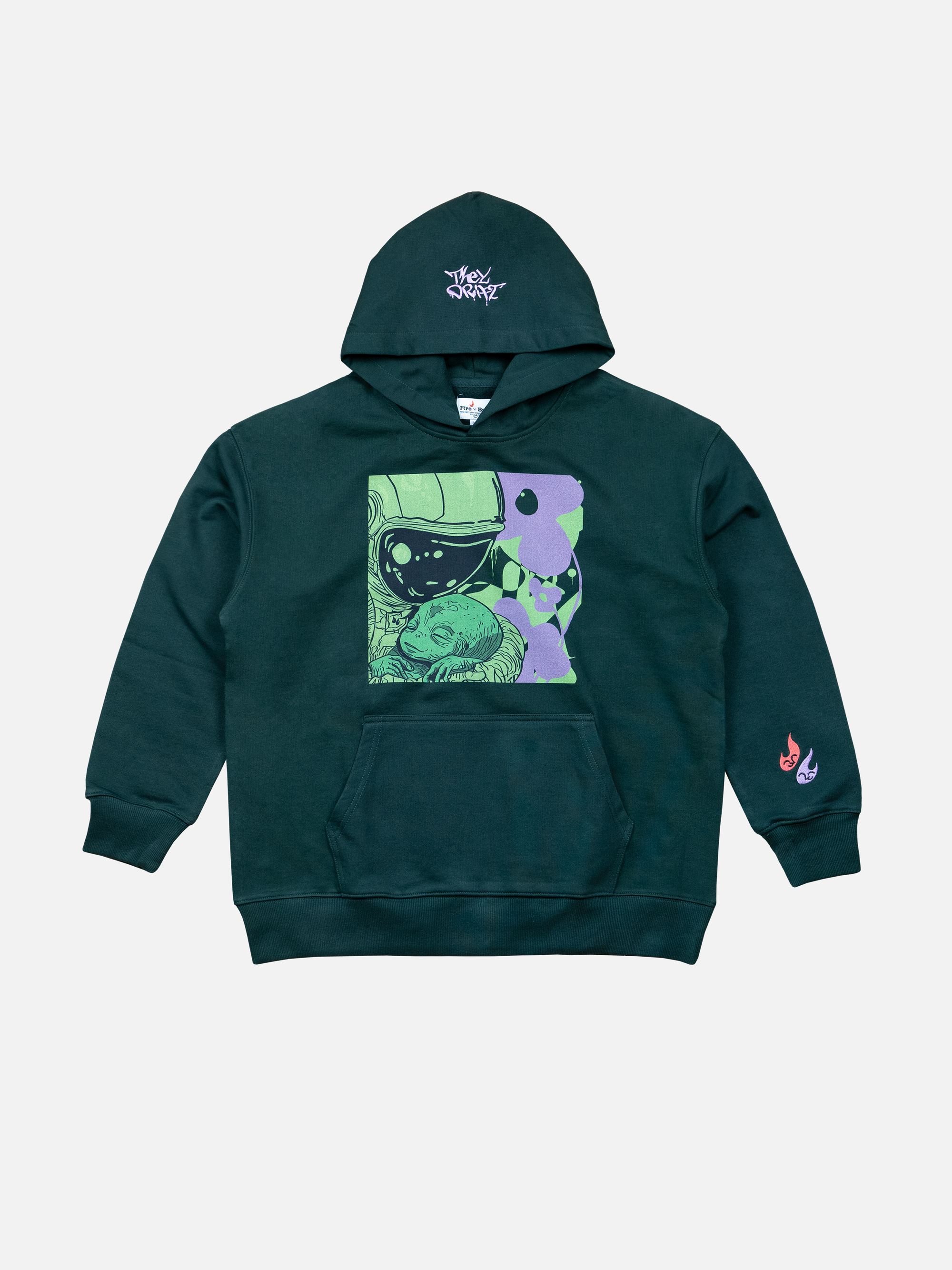 They Drift Hoodie Forest Green